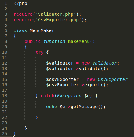 Refactored MenuMaker.php